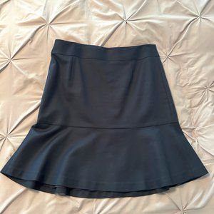 Banana Republic Ruffle Hem Skirt Size 8 Navy Blue